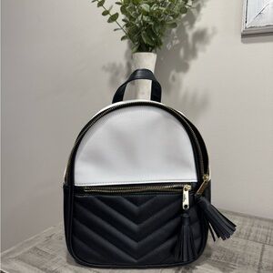 Black and White Women's Backpack